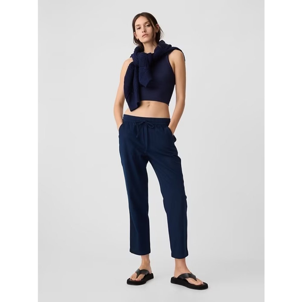NWT Gap Factory Twill Easy Pants Small S Blue A279